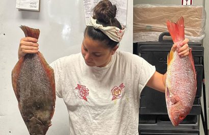 María Delia La Mota asegura que ell menú de Chancho King es 100% ecuatoriano, por eso incluye ceviche.