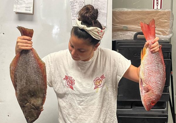 María Delia La Mota asegura que ell menú de Chancho King es 100% ecuatoriano, por eso incluye ceviche.