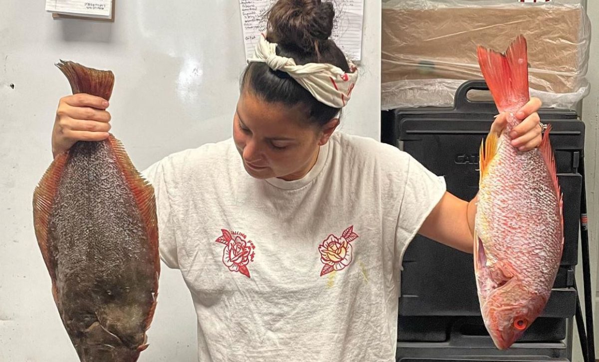 María Delia La Mota asegura que ell menú de Chancho King es 100% ecuatoriano, por eso incluye ceviche.