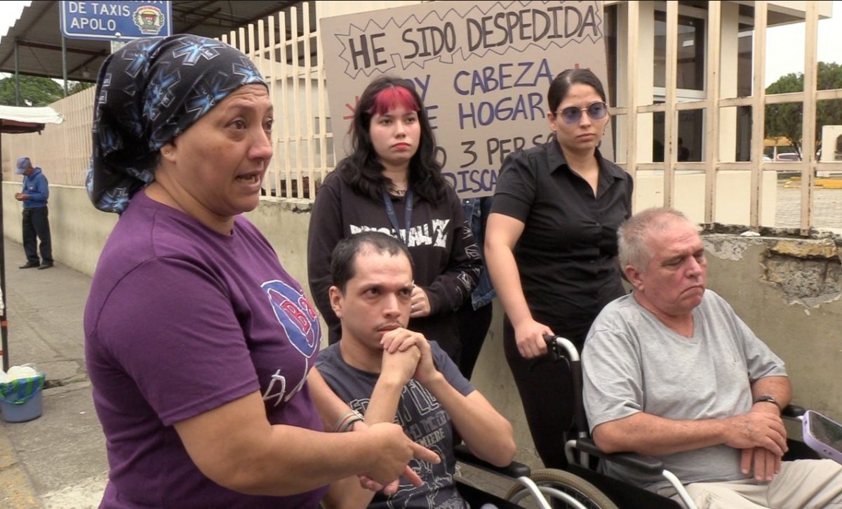 Maritza Sornoza: "Sin saber que soy sustento de familia, mi esposo y mis hijos tienen discapacidad y aún así me botaron"
