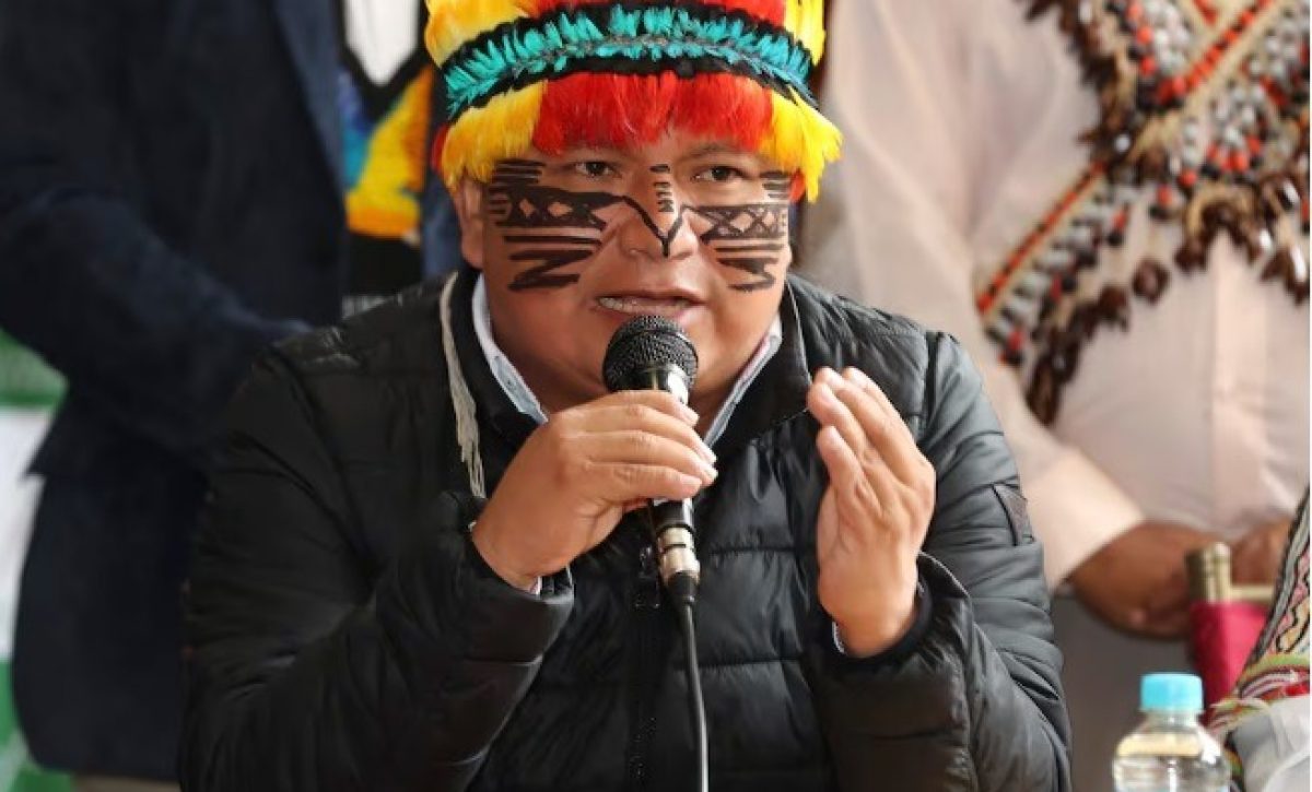 Marlon Richard Vargas Santi, representante de la nacionalidad Achuar del Ecuador (NAE), es el nuevo presidente de la Conaie