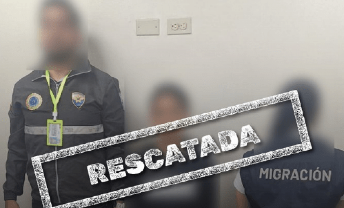 Menor panameña liberada de red de trata en operación en Guayaquil