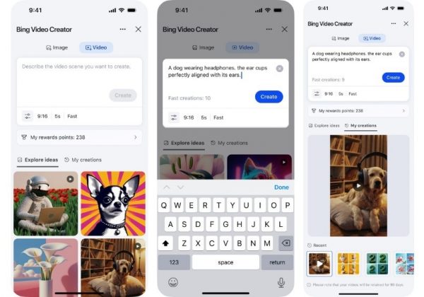 Microsoft presenta Bing Video Creator, IA para vídeos cortos gratis