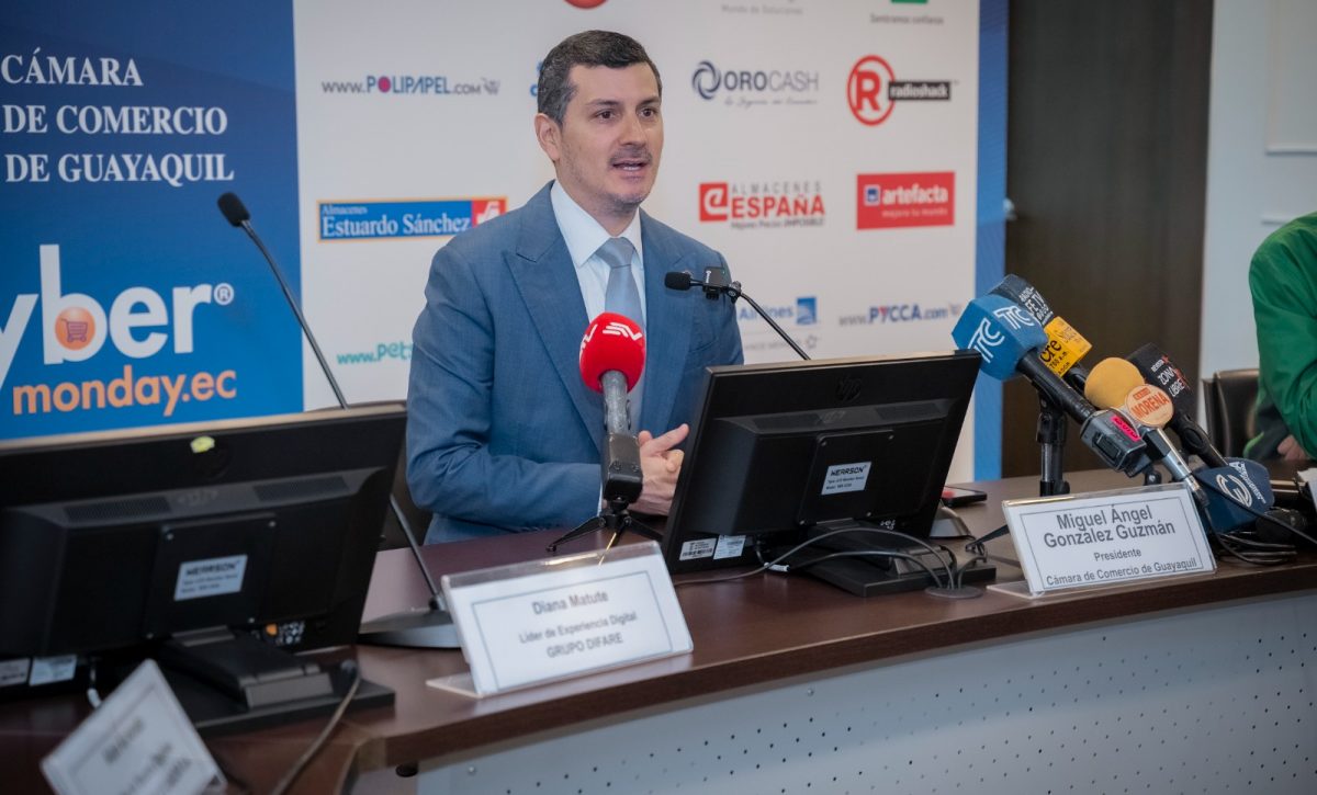 Miguel Ángel González, presidente de la CCG durante la rueda de prensa