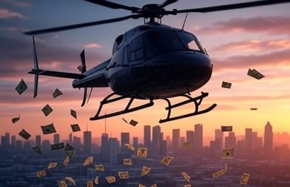 Miles de dólares fueron lanzados desde un helicóptero sobre una avenida de Detroit, en un emotivo homenaje al empresario local Darrell Thomas.