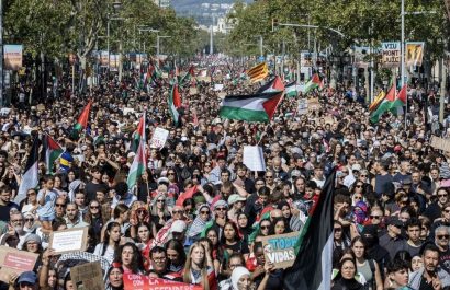 Miles protestan en Europa por Palestina y contra la ofensiva en Gaza