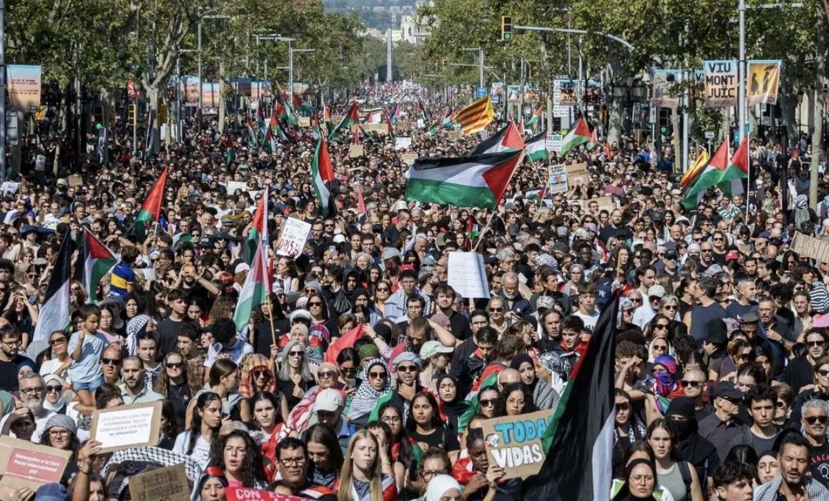 Miles protestan en Europa por Palestina y contra la ofensiva en Gaza