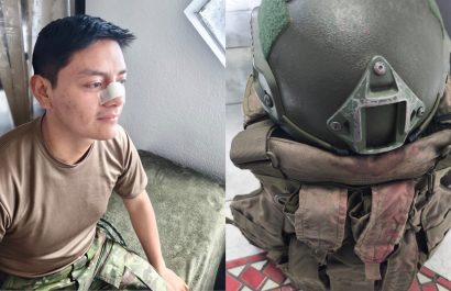 Militar resulta herido durante operaciones de habilitación vial en Cañar