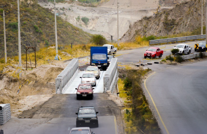 Ministerio de Transporte y Obras Públicas inicia trabajos en paso lateral de Ambato por $1.2 millones