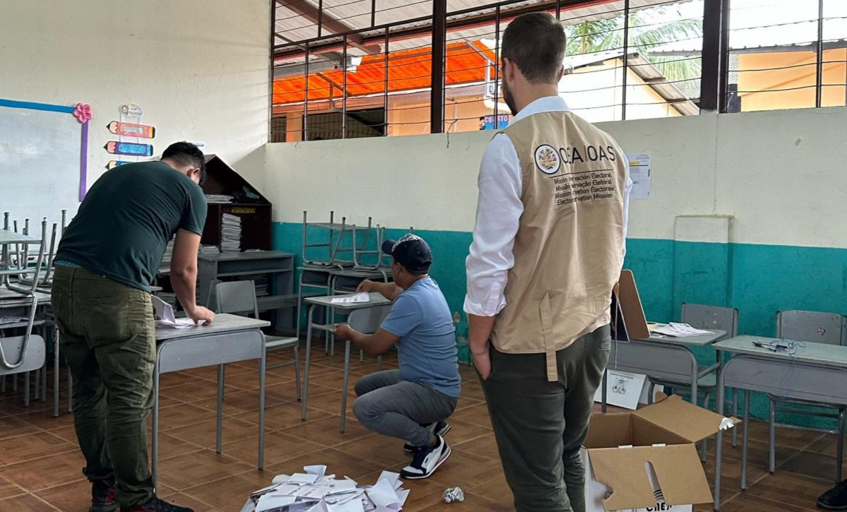 Misión de Observación de la OEA en Ecuador confía en los resultados de la segunda vuelta electoral presentados por el CNE.