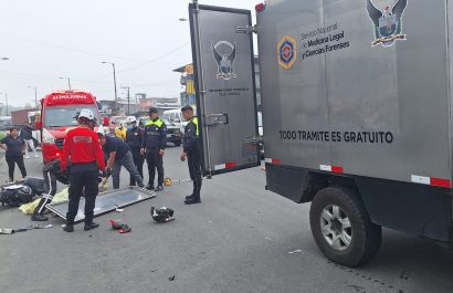 Motociclista muere en accidente de tránsito en la avenida Los Colonos, en Santo Domingo