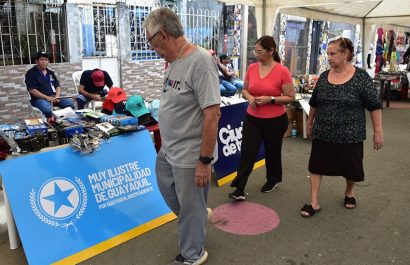 En la calle Mariana Argudo, se realizó la Feria del Municipio de Guayaquil.