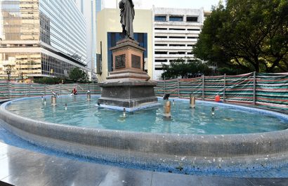 El Municipio de Guayaquil arrancó los trabajos de intervención en la Plaza San Francisco.