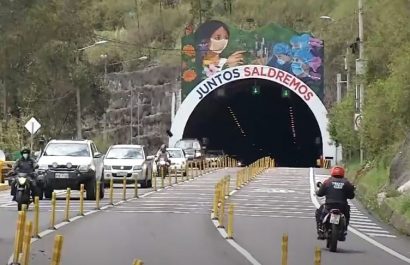 Municipio de Quito anuncia cierre nocturno del túnel Oswaldo Guayasamín por tres días