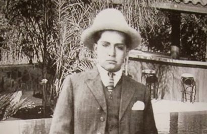 Naún Briones en una fotografía tomada en 1920.