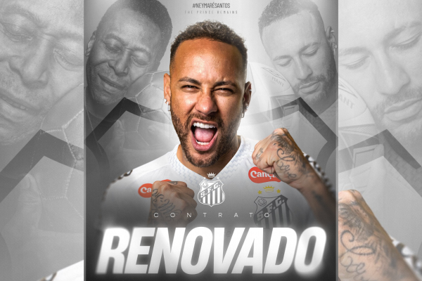 Neymar renueva con el Santos y jugará en Brasil hasta finales de 2025