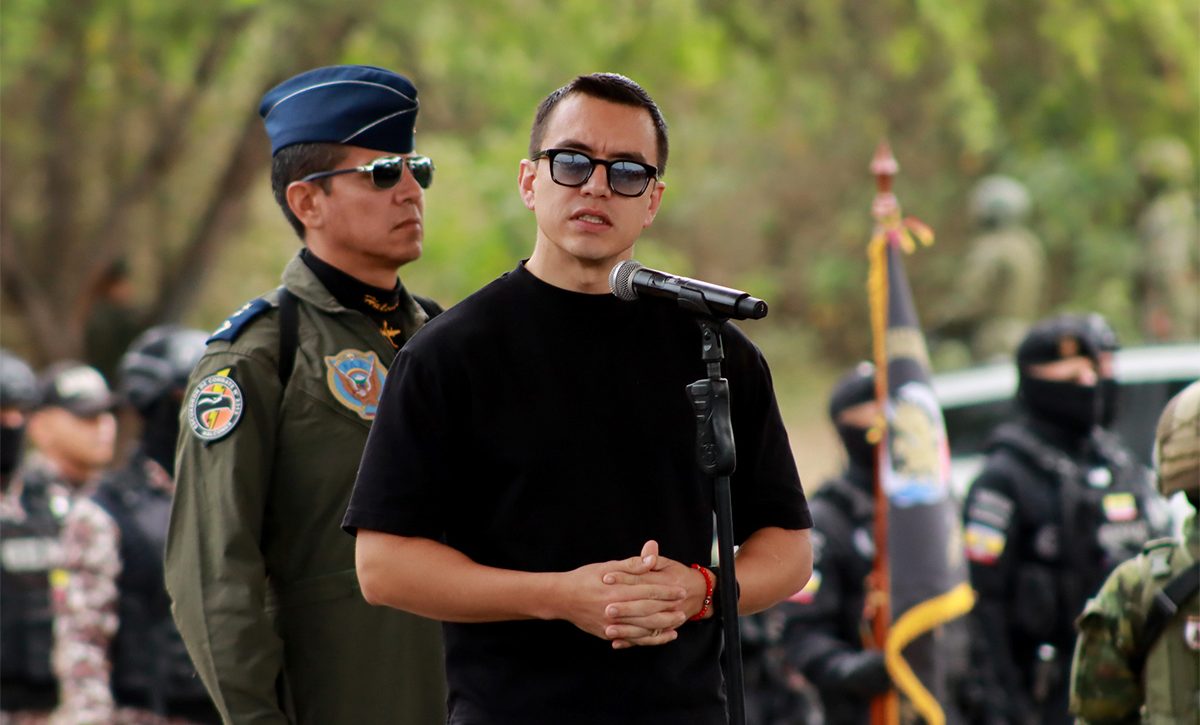 "No permitiremos que vándalos nos detengan": Noboa desafía protestas en Cuenca
