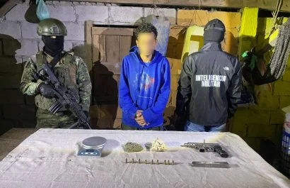 Operación militar en Quinindé deja un detenido con armas y droga