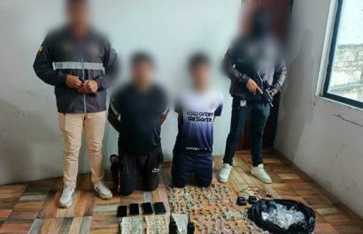 Operativo en Santo Domingo permitió incautar más de 306 dosis de droga y detener a dos sospechosos