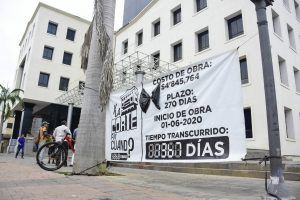 La remodelación del Palacio de Justicia de Portoviejo inició en junio de 2020.