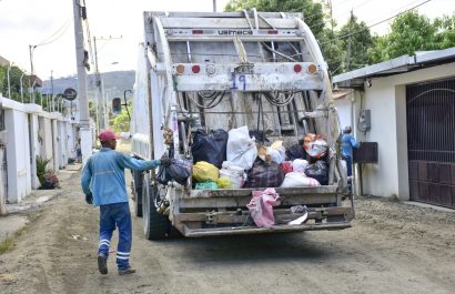 La recolección de basura en la ciudad de Portoviejo