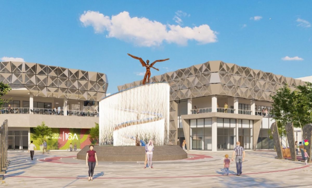 Este es el diseño de la Plaza Memorial San Gregorio.
