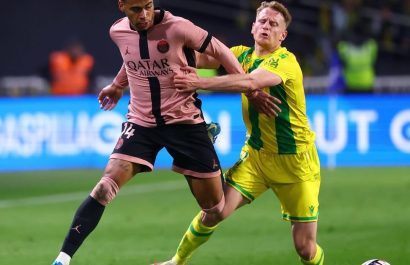 PSG con el ecuatoriano Willian Pacho al cambio empata ante Nantes en la Liga de Francia