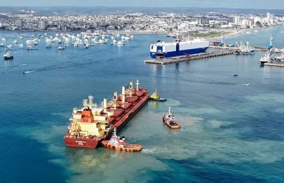 Las inversiones en dragado han sido clave para mantener la competitividad del puerto de manta, permitiendo la llegada de embarcaciones de más calado. (Foto TPM).