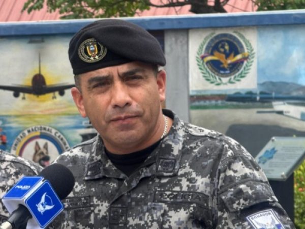 Pablo Dávila Comandante de la Policía de Ecuador. FOTO: Policía Nacional