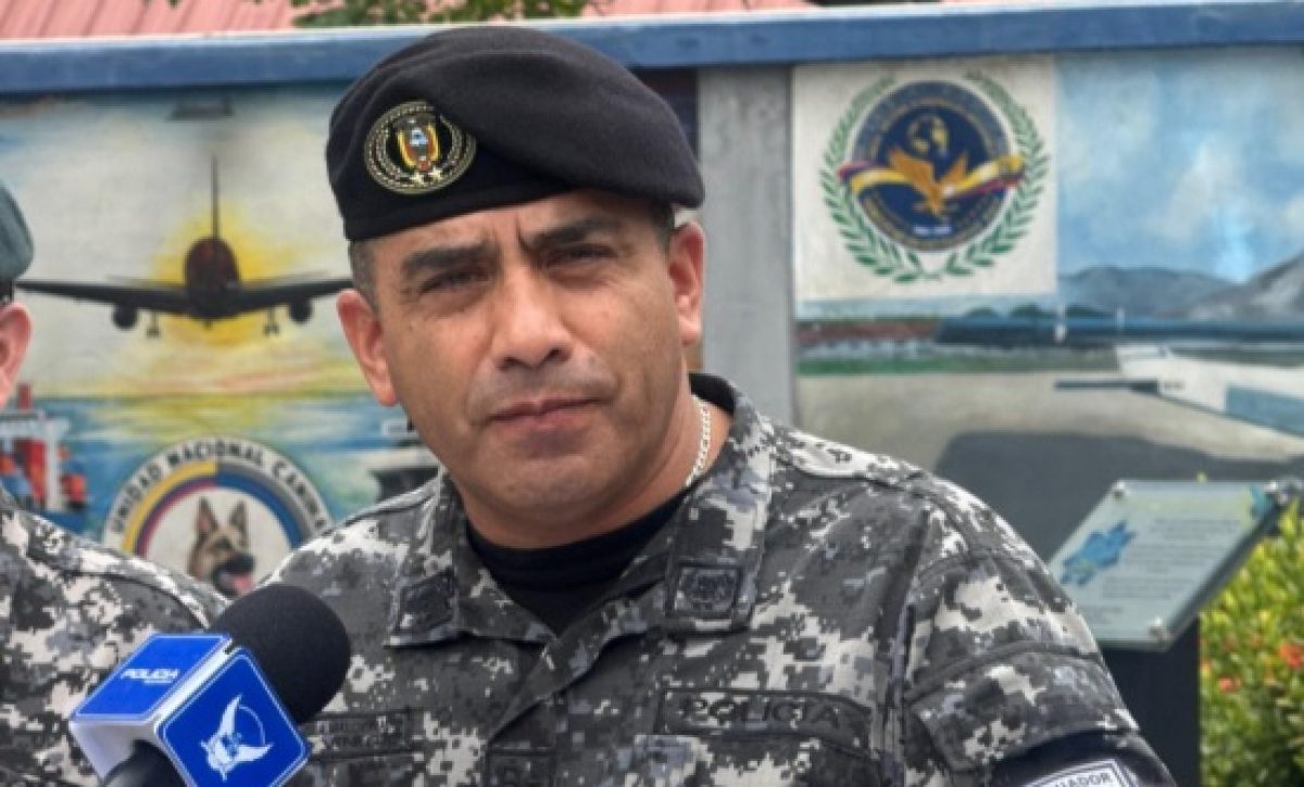 Pablo Dávila Comandante de la Policía de Ecuador. FOTO: Policía Nacional