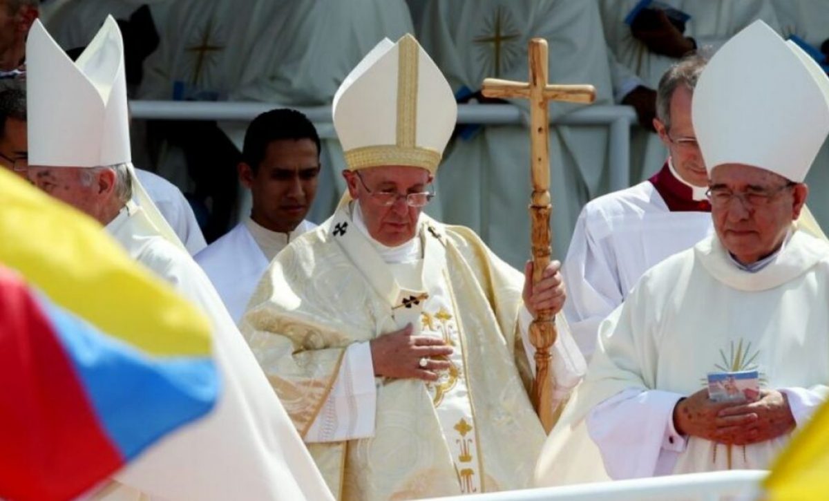Papa Francisco en su visita a Ecuador