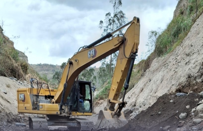Paso Lateral de Ambato: Ministerio de Transporte y Obras Públicas interviene talud con inversión de $1.2 millones