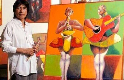 Pintor Ecuatoriano Quimbita presenta su visión andina en Lima
