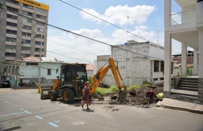 Las obras hidrosanitarias del Plan Legado ahora se concentran en la parroquia Manta.