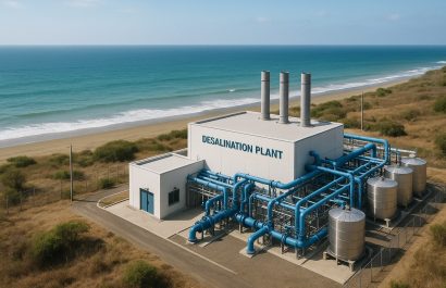 El costo de producción del metro cúbico de agua potable en Manta, actualmente en 82 centavos y aumentará con las plantas desaladoras. 