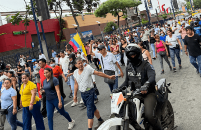 Plantón en la Bahía: comerciantes exigen protección contra la delincuencia