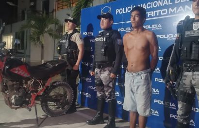 Jorge. G. intentó asesinar a un hombre en La Revancha de Manta. La Policía lo detuvo.