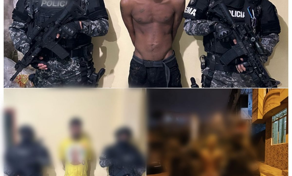 Policía aprehende a tres presuntos miembros de 'Águilas-Choneros' en Santo Domingo de los Tsáchilas