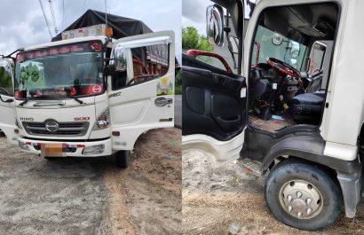 Policía recupera camión con 78 sacos de cacao robado en Esmeraldas, tras persecución en La Concordia