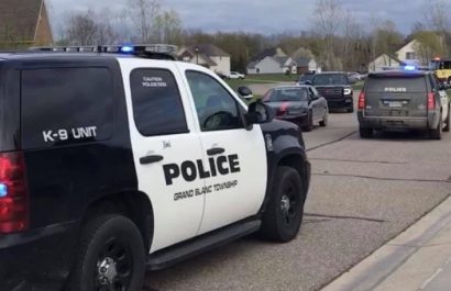 Policias de Grand Blanc en Michigan, Estados Unidos. FOTO: Europa Press
