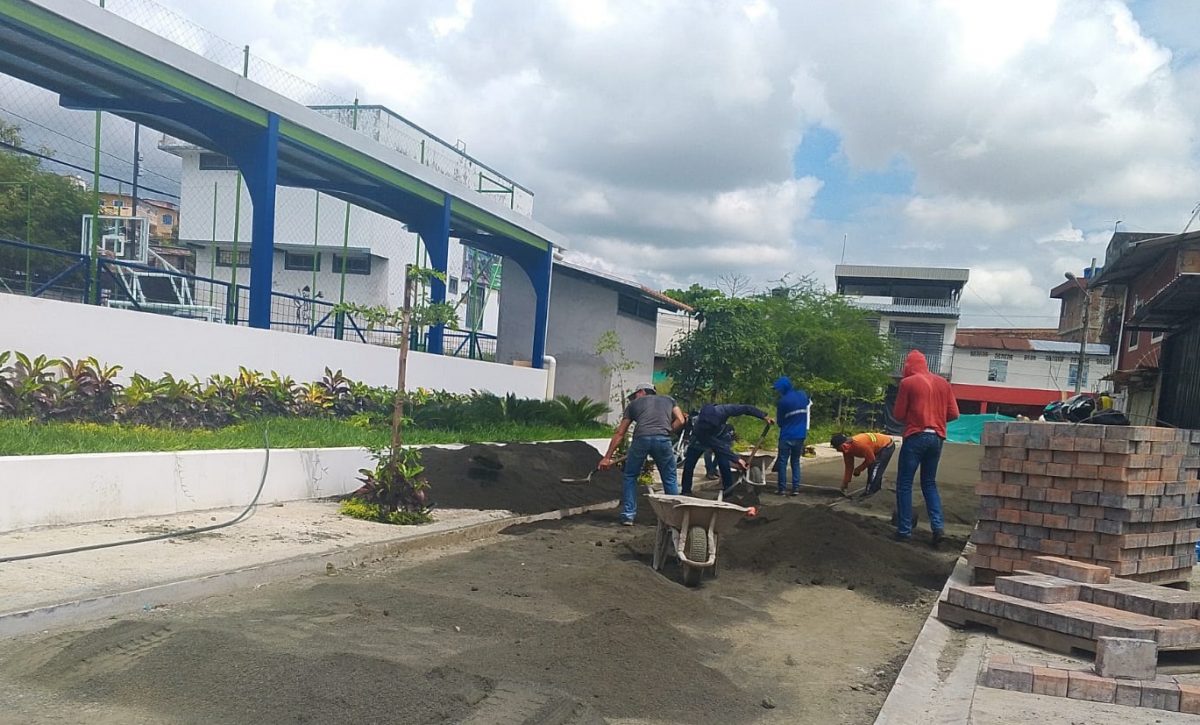 Polideportivo del sector LEA de Portoviejo será entregado en tres semanas