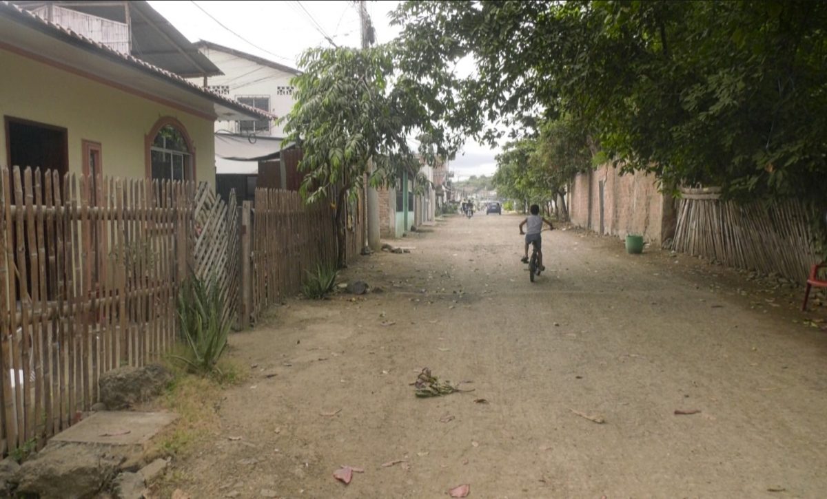 Polvo, malos olores y abandono: así está una calle clave en Picoazá, Portoviejo