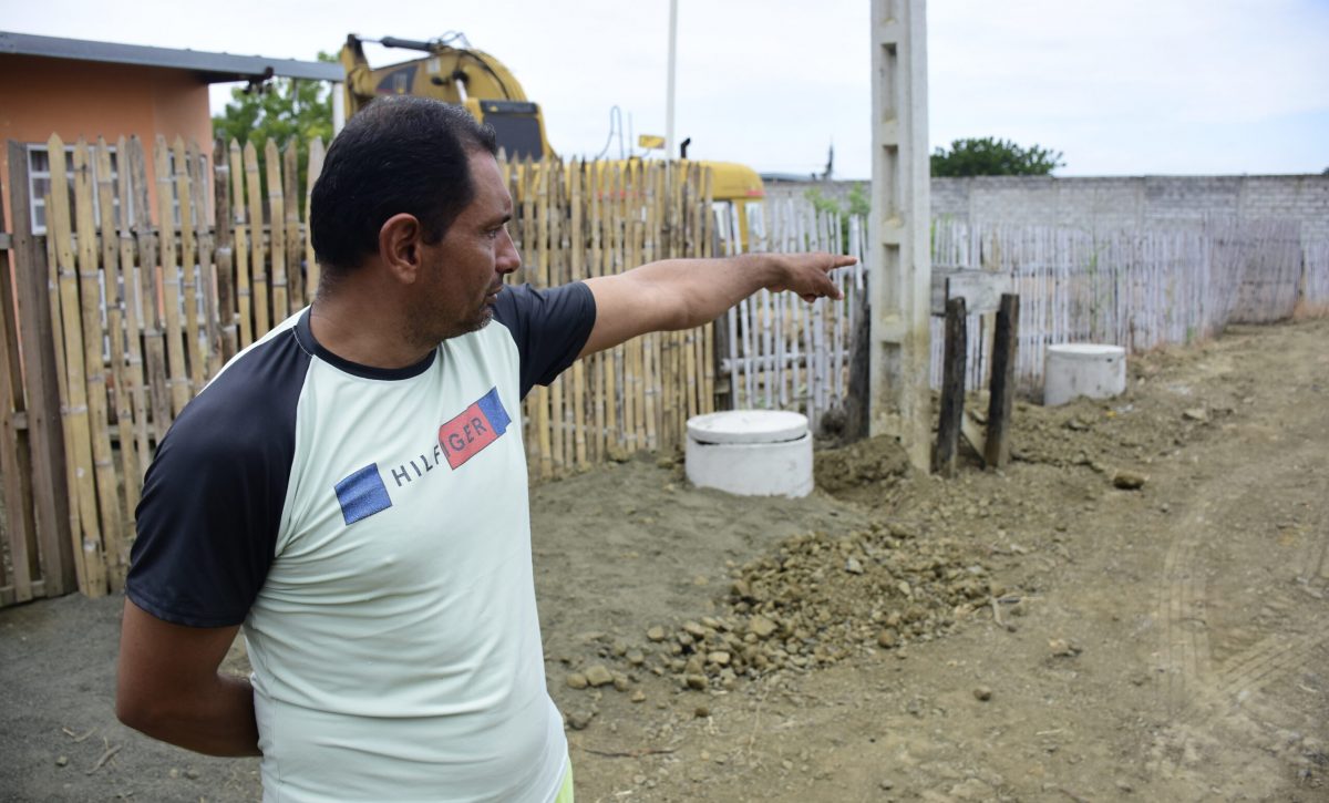 Portoviejo Tuberías de alcantarillado en Panorama se ajustarán tras construcción