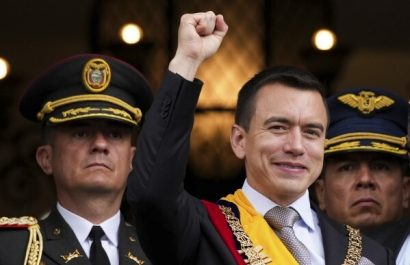 Presidente Daniel Noboa busca blindar a Ecuador de los aranceles de Donald Trump.