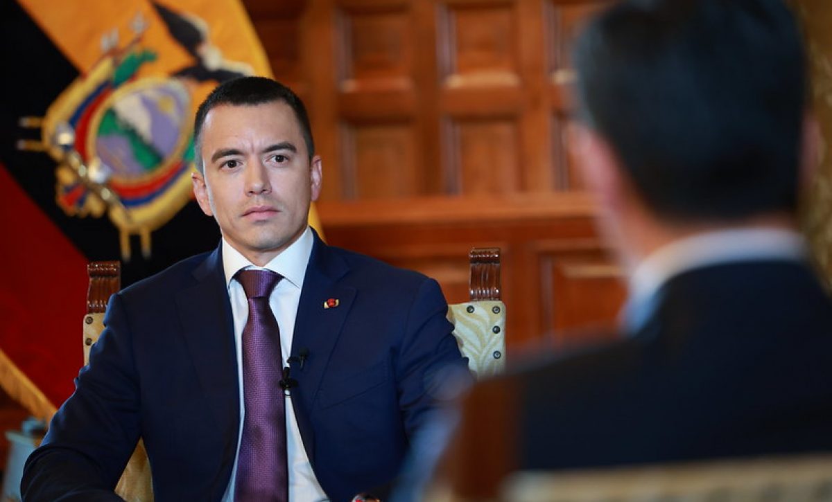 Presidente Daniel Noboa confirma referéndum sobre bases militares extranjeras