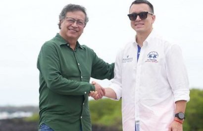 Gustavo Petro y Daniel Noboa
