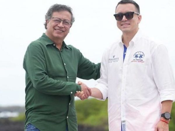Gustavo Petro y Daniel Noboa