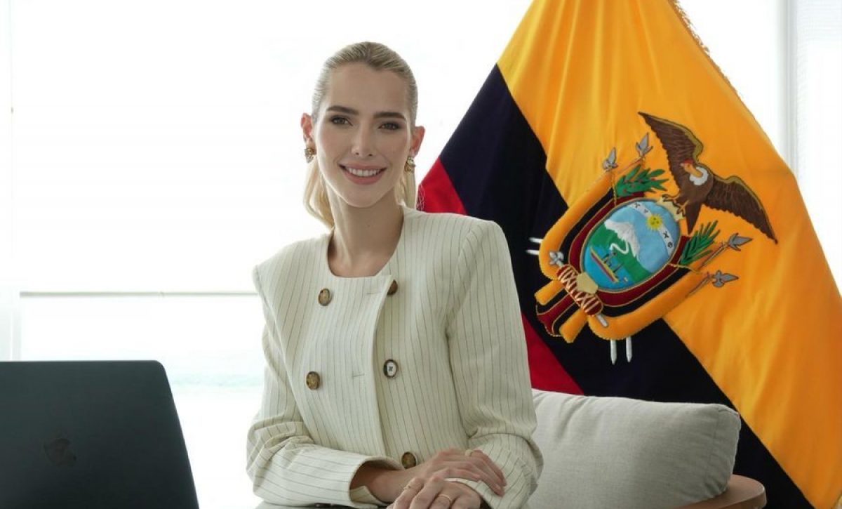 Primera dama de Ecuador, Lavinia Valbonesi se une a la plataforma X