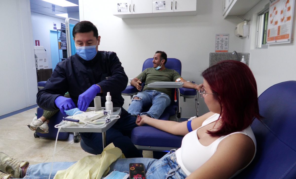 Proceso de donación de sangre en Solca Manabí
