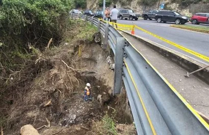 Quito Inicia construcción de muro de contención en la Av. Oswaldo Guayasamín, sector Cumbayá